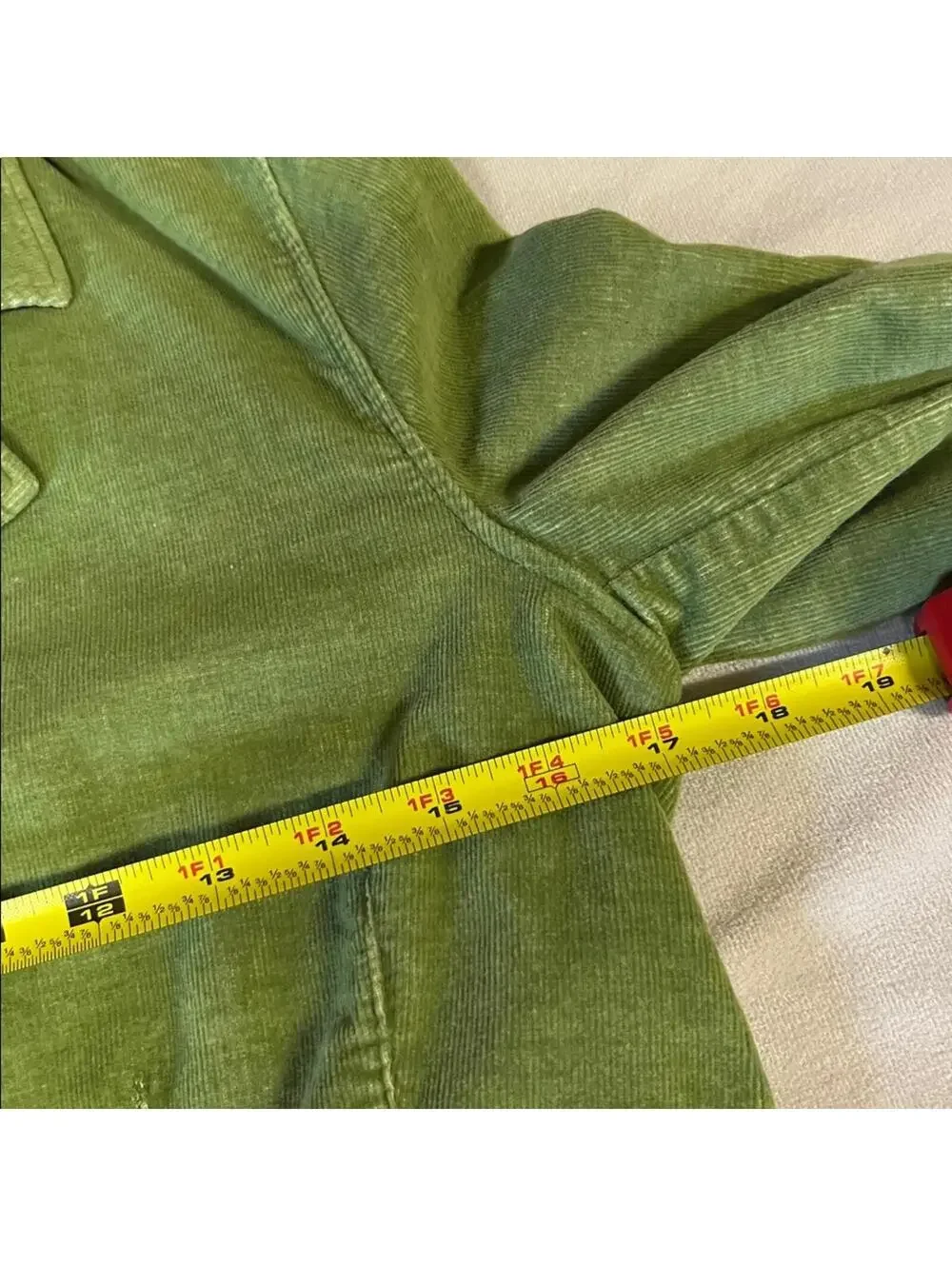 Sundance Women’s Size 4 Green Corduroy Blazer Jacket Stretch Cotton Pockets